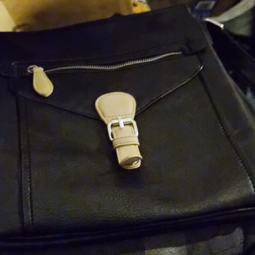 Stylish Black and Tan Men's Bag